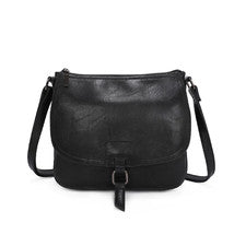 Mujer Damas Bandolera Bolso de Cuero Real con Correa Larga, Hombro Nuevo Bolso de Mano