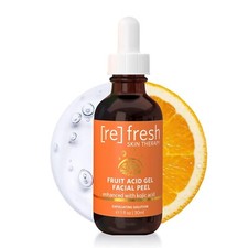 Exfoliación facial gel ácido frutas terapia piel fresca [re]