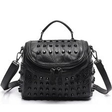 Bolso de hombro mensajero de cuero genuino de lujo para mujer de piel de oveja para siempre”