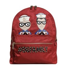 Bolso Mochila Dolce & Gabbana Mujer Rojo #DGFAMILY VULCANO Adorno