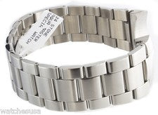 Correa de reloj para hombre Aqua Master 24 mm de acero inoxidable W138