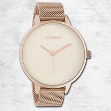 Oozoo Reloj De Pulsera Para Dama Timepieces Analógico De Metal Rosa Oro UOC10864