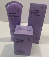 Global Beauty Care Crema Calmante Noche para la Piel, Recuperación, Juego Limpiador Nuevo