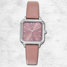 Girl Only Go Reloj de Pulsera Mujer Cuarzo Cuero de Pantalla de Rosa