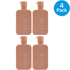 Monday Haircare Curl Define Champú Péptidos Aceite de Coco 12 OZ Paquete de 4
