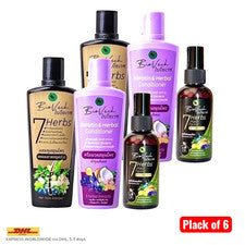 BioVech 7 Hierbas Cuidado del Cabello Set Champú Acondicionador Tónico para el Cabello 2 Juegos - 6 Piezas