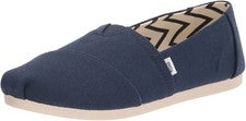 Alpargatas Toms Classic azul marino de algodón reciclado para mujer