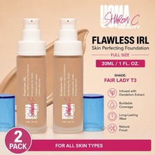 Paquete de 2 bases IRL impecables Uoma Beauty de Sharon C Fair Lady T3 1 oz
