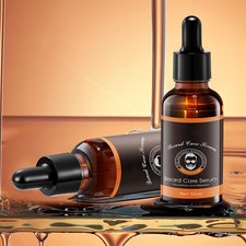 Suero para el cuidado de la barba de larga duración hidratante suero de lactancia para barba suave para hombres