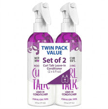 2 PK Acondicionador sin enjuague Not Your Mother's Curl Talk - 6 fl oz - Anti-Frizz,