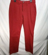 Pantalones rojos chinos elásticos de ajuste regular Tommy Hilfiger para hombre talla 31X32