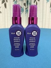 Producto sin enjuague milagroso para el cuidado del cabello It's a 10 tamaño de viaje 2 fl oz 59,1 ml nuevo X2