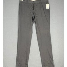NUEVO GTA Pantalones Para Hombres 38 Gris Chinos Calce Ajustado Frente Plano Informal Bolsillos Mirados
