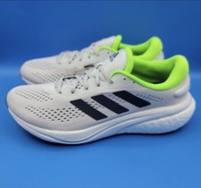 Talla 13- Adidas Clásico Para Hombre SUPERNOVA 2 Gris Solar Verde Blanco Zapatos para Correr