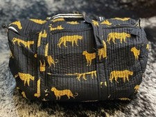 Bolso de Lona Acolchado de Algodón Bosque Tigre Negro Indio Bolsos para Mujer Bolsas de Viaje EE. UU.