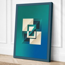 Impresión en lienzo minimalista espiral geométrica arte de pared decoración del hogar listo para colgar