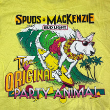 Lo último 1987 Bud Light Spuds Mackenzie talla S-5XL EG1134