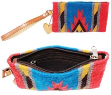 Mujer Western Tejido a Mano Lana Rodeo Vaquera Moda Muñequera Cartera 103A01