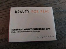 Bronceador sin peso Beauty For Real Sun Sculpt dúo nuevo en caja mate y brillante