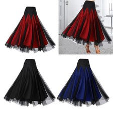 Falda de baile de salón para mujer, disfraz de baile, vestido de baile del vientre para espectáculos de competición