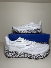 Brooks Revel 9 120489 1B 132 Blanco Ultimate Gris Negro Leopardo Mujer’s Talla 11