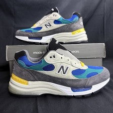 New Balance 992 X Billy's M992RR Talla 7 Bloque de Color "Gris Azul Teal" Hecho en EE. UU.