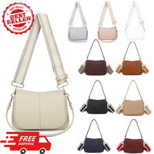 Mujer Damas Bandolera Bolso de Hombro Estilo Diseñador Doble Cremallera Bolso de Mano