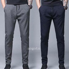 Moda Para Hombres Pantalones Sueltos Informales Piernas Rectas Cordón Pantalones de Verano