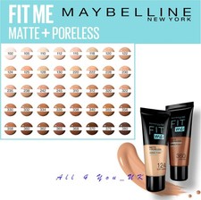 Base Maybelline Fit Me mate y sin poros 30 ml