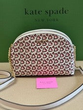 Cartera Bandolera Kate Spade Morgan Corazones de Lujo Doble Cremallera Cúpula KA073