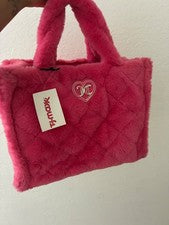 Bolso de Hombro Juicy Couture Grande Rosa Esponjoso