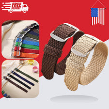 Correa de reloj de nailon tejida Perlon repuesto universal 18 mm 20 mm 22 mm