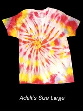 Camiseta estilo vintage teñida a mano tie dye talla grande