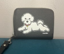 Muñequeras carteras para mujer Marc Tetro negras con diseño Bichón