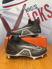 Botines Nike Alpha Menace Elite 3 negros blancos (DH1350-001) para hombre talla 13 anchos NUEVO