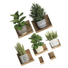 1 Juego de Pegatinas de Pared Plantas Hágalo Usted Mismo Pared Decorativas 3D Plantas en Maceta Pegatinas Hogar