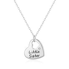 Collar Corazón Hermanita Creado con Cristales Zircondia®