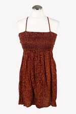 Vestido de mujer Maaji talla 36 (S) marrón NUEVO vestido de viscosa vestido de tirantes línea A
