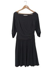 Evan-Picone Midikleid Damen Schwarz Größe 38 Freizeitkleid Partykleid