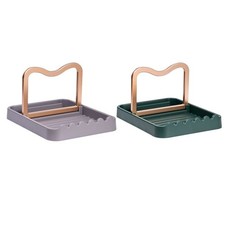 Soporte de utensilios de cocina multifuncional estante para tapa de olla espátula y cuchara