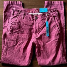 Pantalones chinos informales clásicos para hombre ajustados rojos camel talla 30X30 rojos nuevos