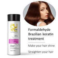8% Queratina Brasileña Seco Encrespado Dañado Cuidado del Cabello Alisado Tratamiento Reparador