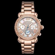 Reloj cronógrafo de diamantes JBW Victory Three subesfera para mujer ~ $1490
