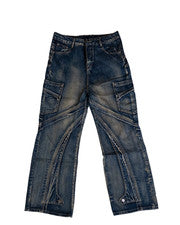 Pantalones de mezclilla Watson para hombre holgados azules, estilo # 1858011, talla 34, color azul denim