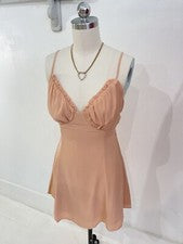 Vestido de verano acampanado con espalda halter melocotón boutique de moda para mujer