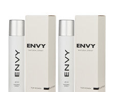 Envy Natural Spray For Women Long Lasting Scent 60ml Each Set Of 2