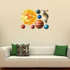 Pegatina decorativa decoración pared hogar sala de estar dibujos animados planeta