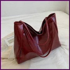 Bolso de Mano para Mujeres Moda Bolsa para Axilas Gran Capacidad Cuero PU Suave Hombro