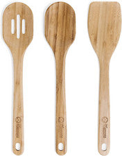 Juego De Utensilios De Cocina De Madera De 3 Piezas Bambu Espatula Madera Grande