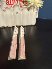 2x Lápiz de cejas seguro Lys Beauty negro suave 0,003 oz nuevo en caja